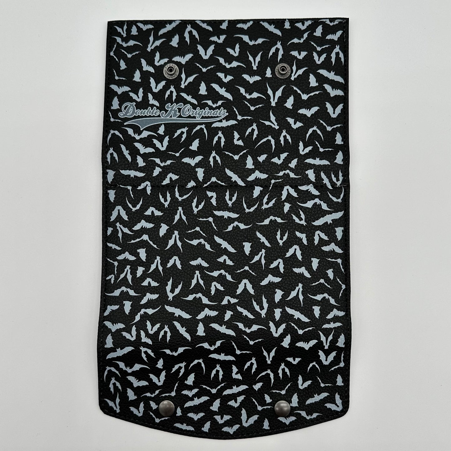 TALLER Doublewide Wallet - Medium Print Bats on Black Symphony Vinyl