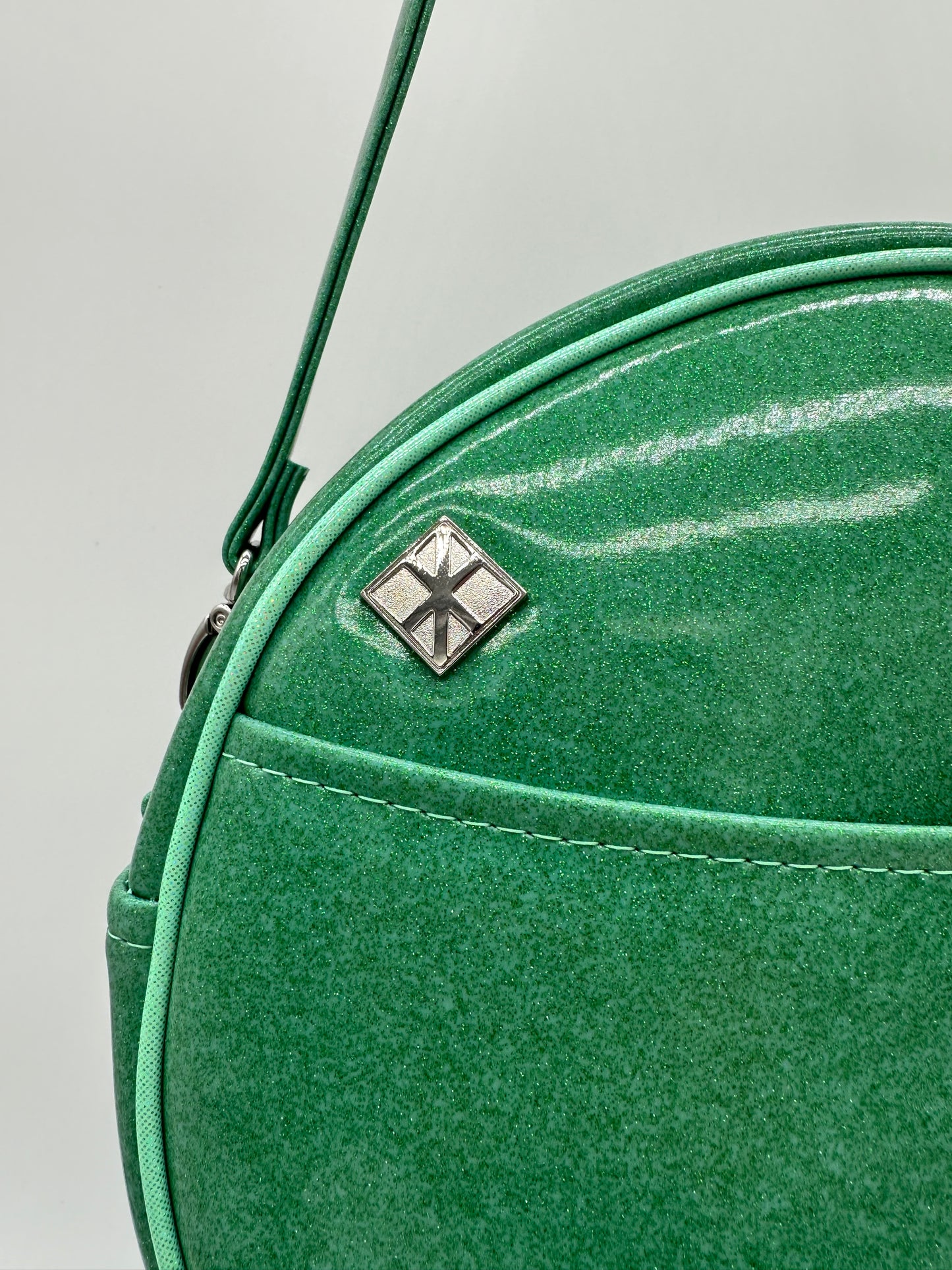 Cleopard - Mint Glitter Vinyl with Printed Leopard