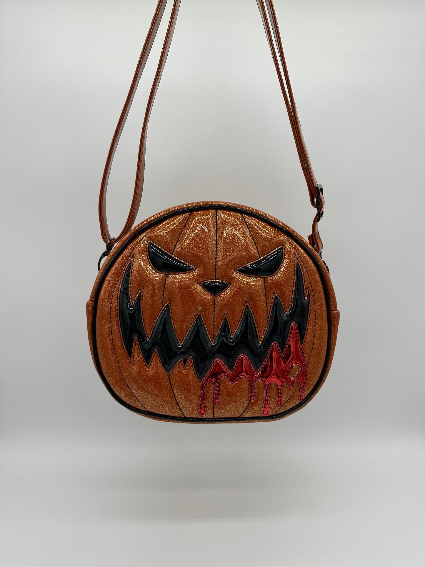Cruiser - Mean Face Ooze - Orange Glitter with Black & Red Chrome