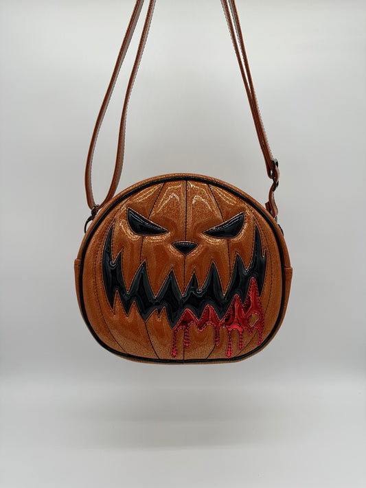 Cruiser - Mean Face Ooze - Orange Glitter with Black & Red Chrome