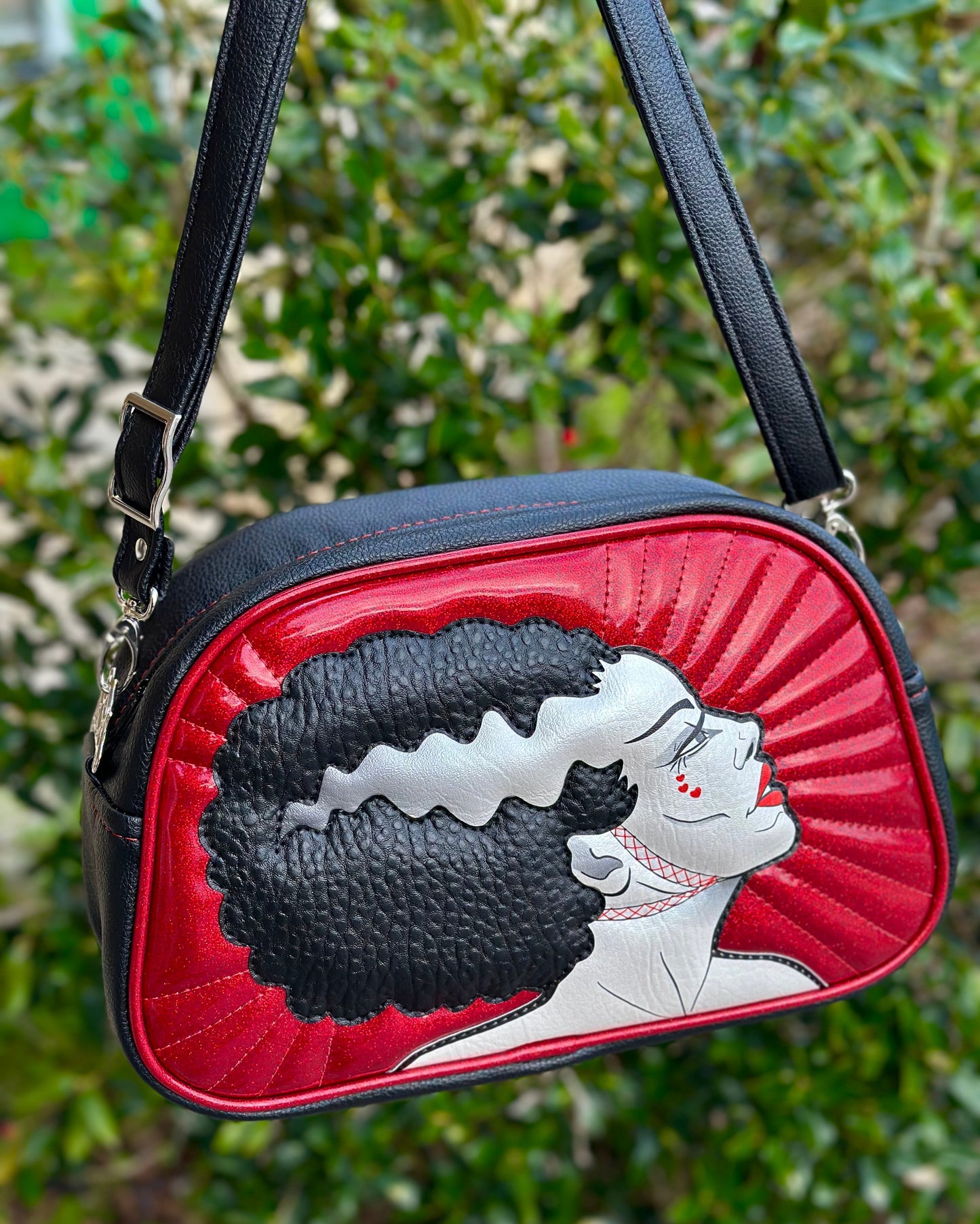 Valentine Bride Moxie - Blood Red Glitter & Symphony Black - Collab with Ally Cat