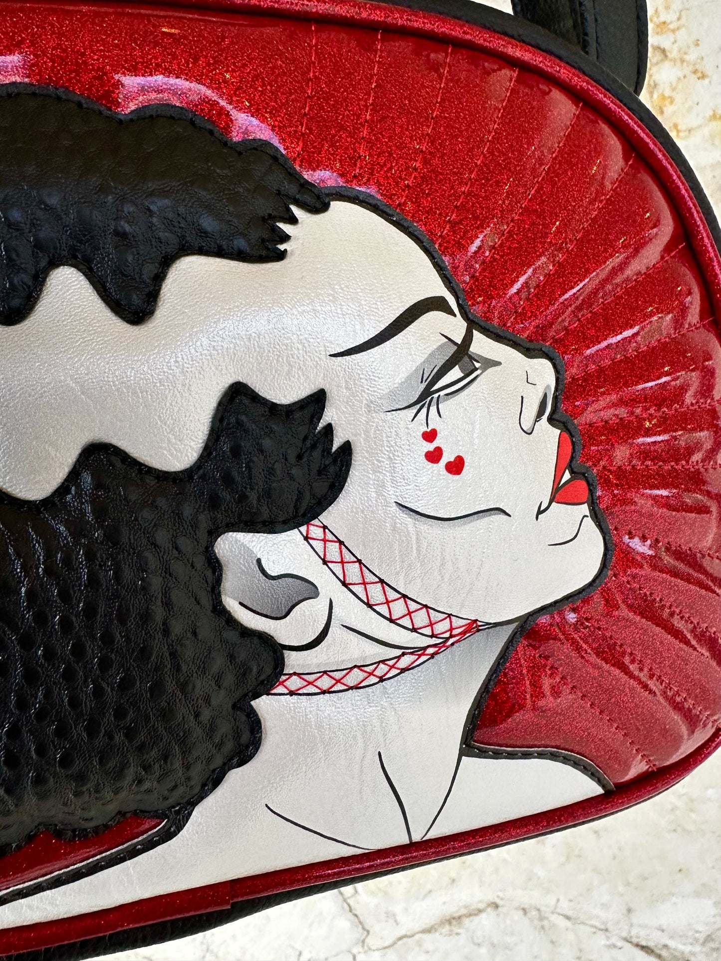 Valentine Bride Moxie - Blood Red Glitter & Symphony Black - Collab with Ally Cat