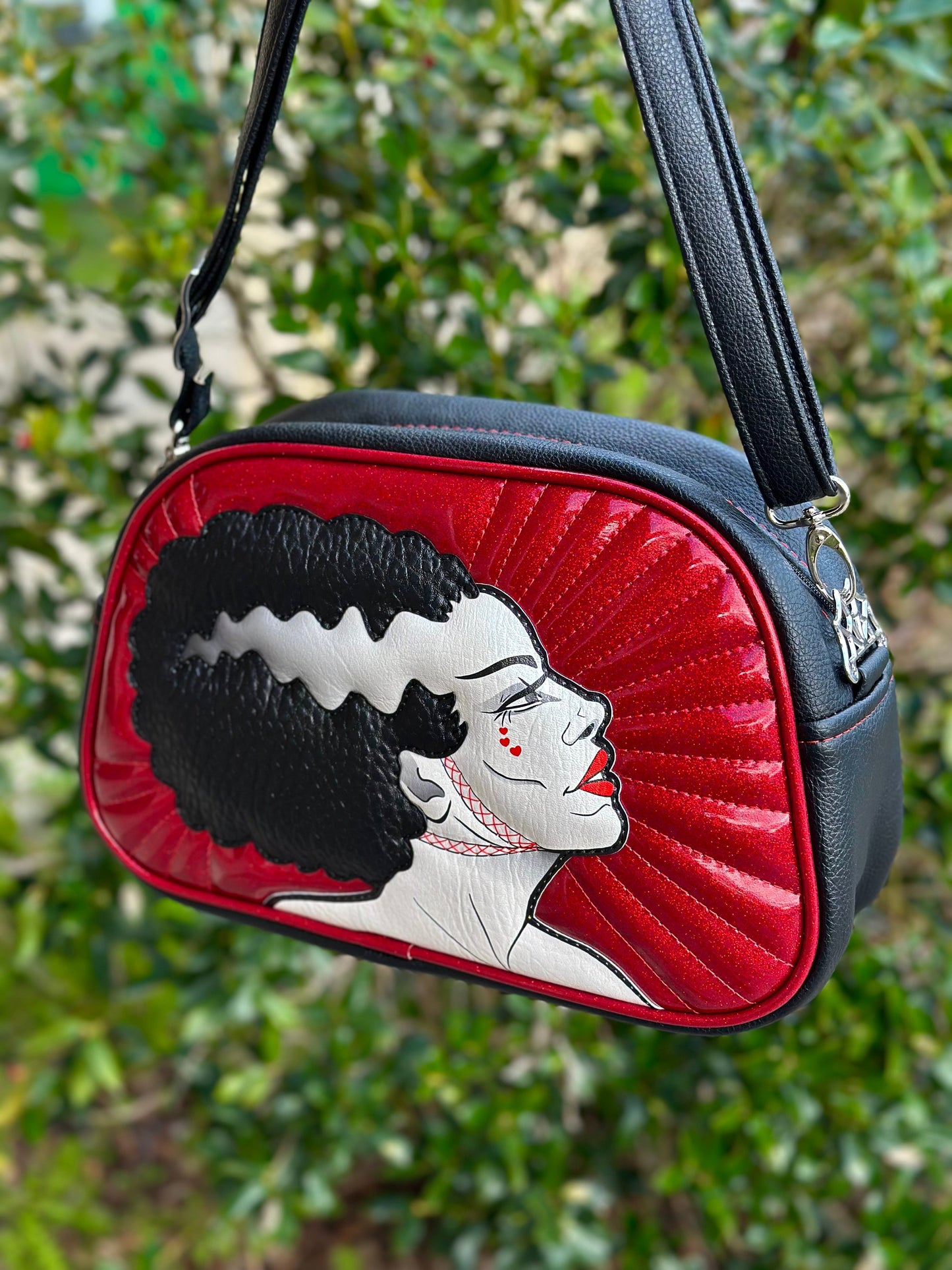 Valentine Bride Moxie - Blood Red Glitter & Symphony Black - Collab with Ally Cat