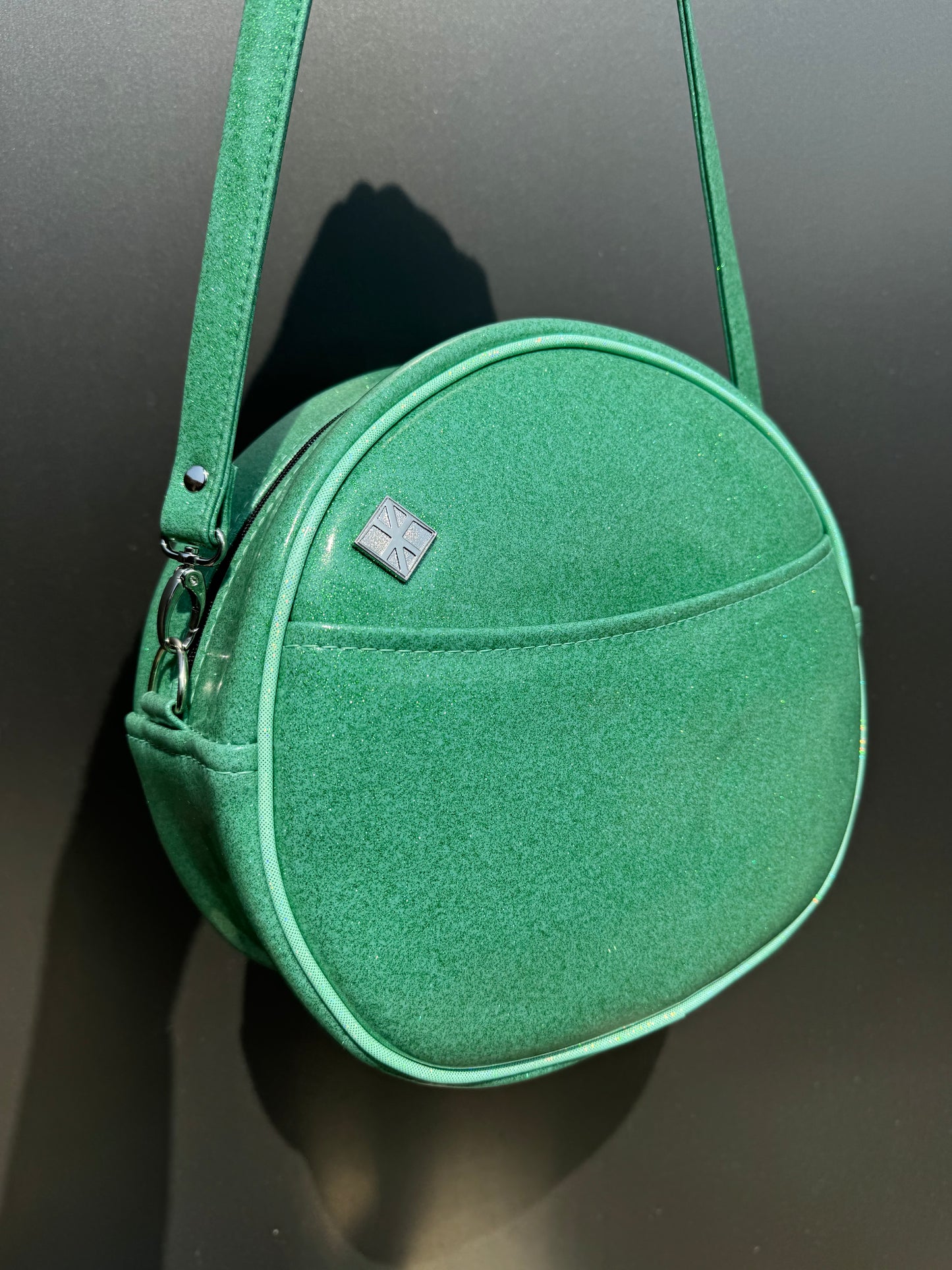 Cleopard - Mint Glitter Vinyl with Printed Leopard