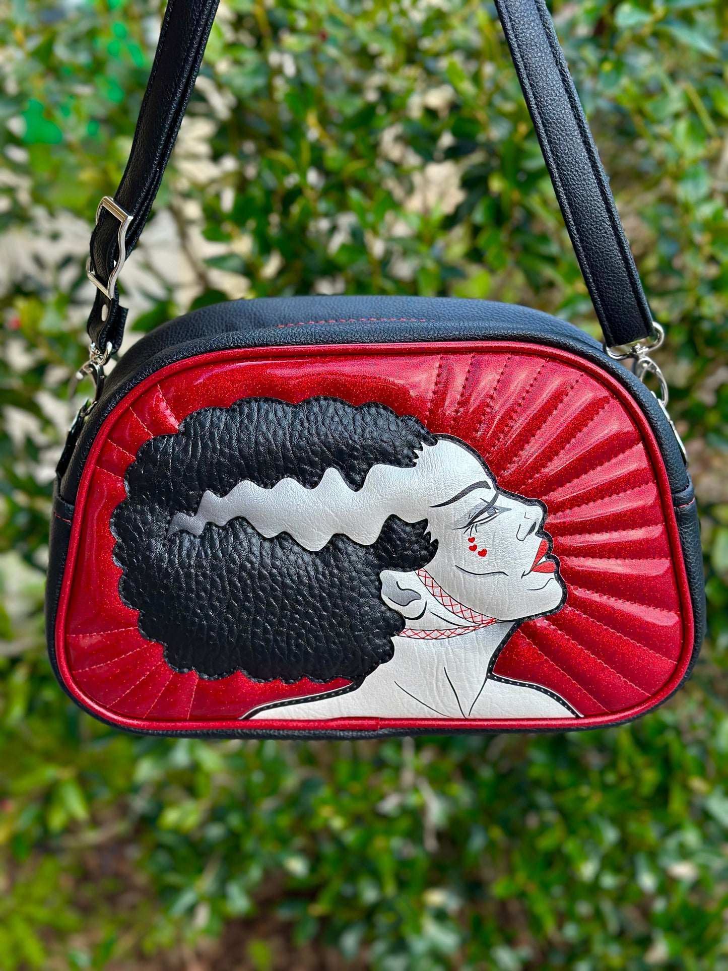 Valentine Bride Moxie - Blood Red Glitter & Symphony Black - Collab with Ally Cat