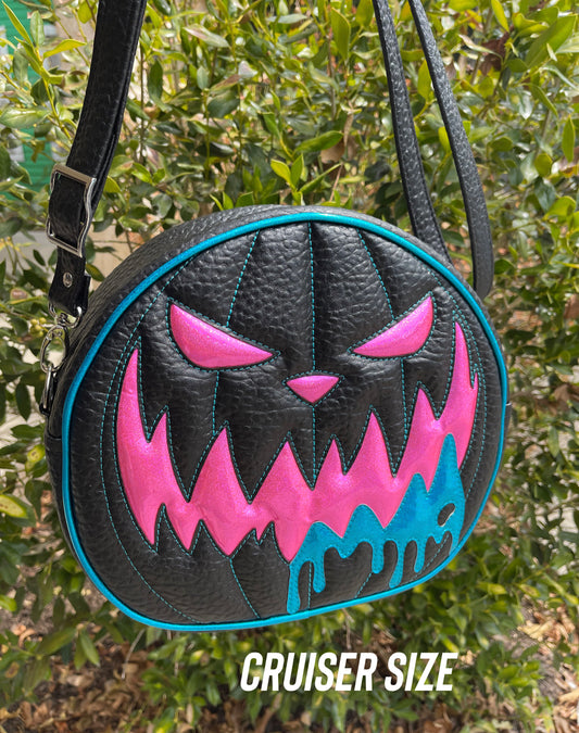 Mean Face Ooze - Boca Black with Neon Pink & Turquoise Glitter Holo *PRE-ORDER