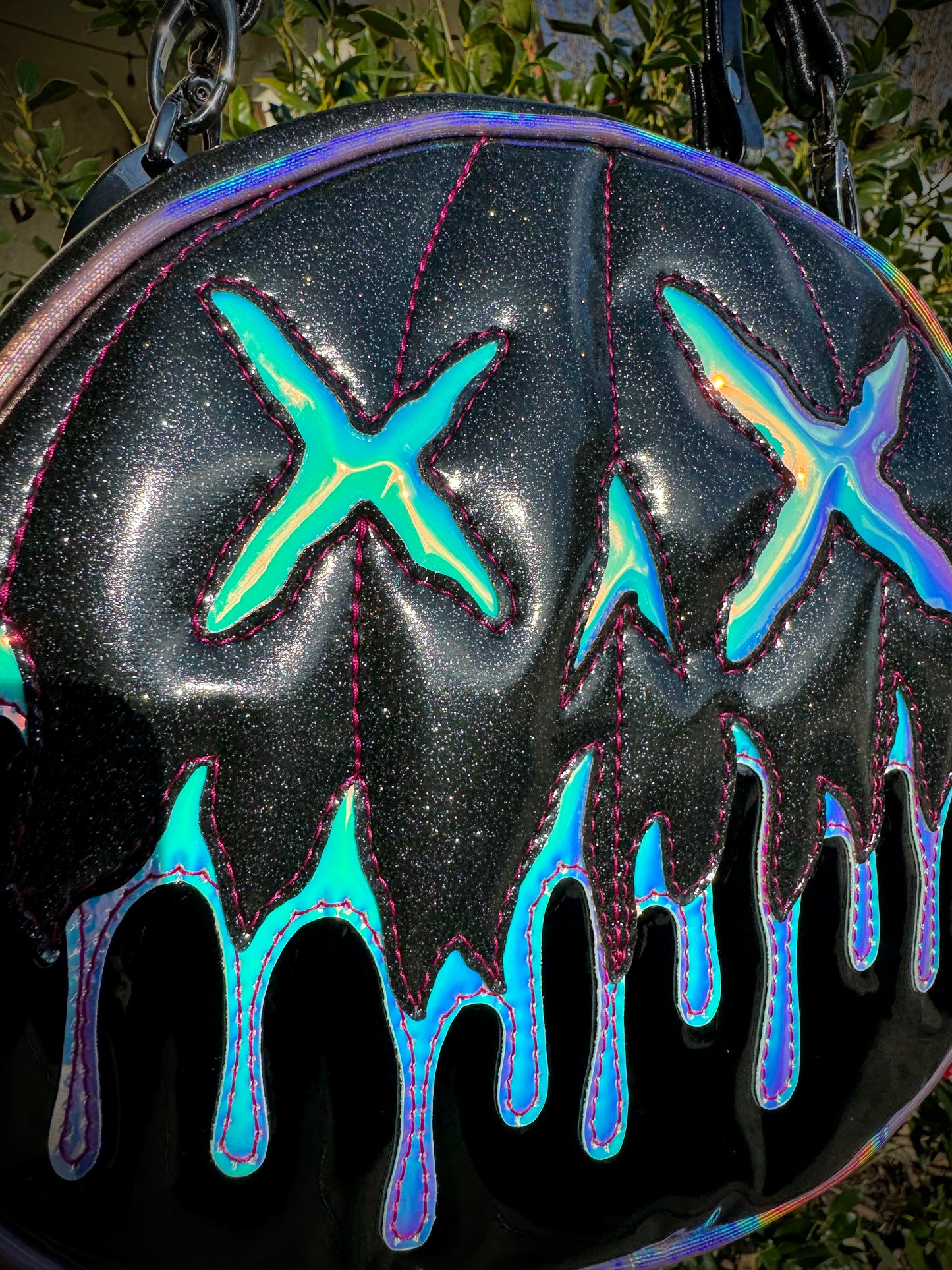 Drippy Drop xX Eye - Black Glitter, Unicorn Barf Holo, Black Chrome, Pale Pink Holo