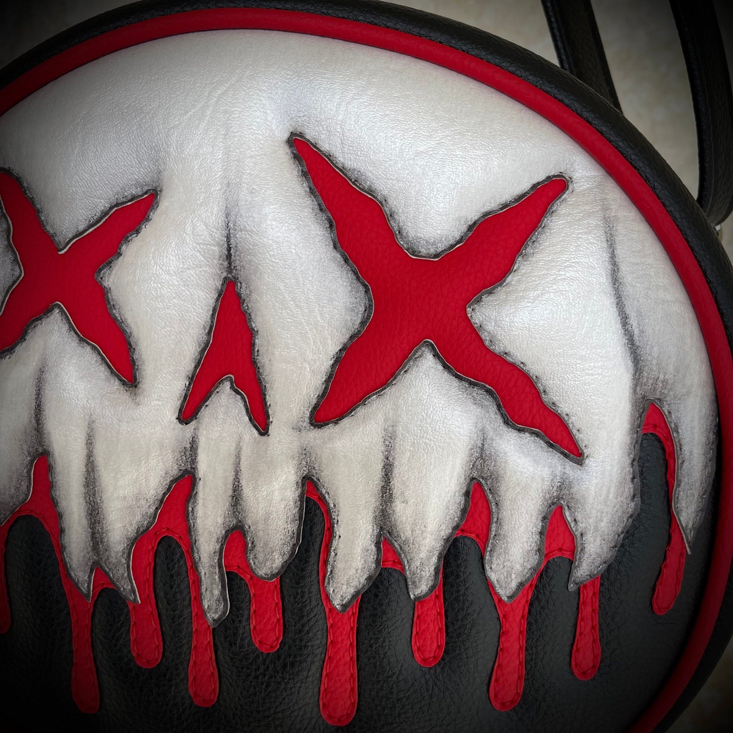 Drippy Drop X Eye Shadow Skull - Symphony Black & Matte Red - *PRE-ORDER