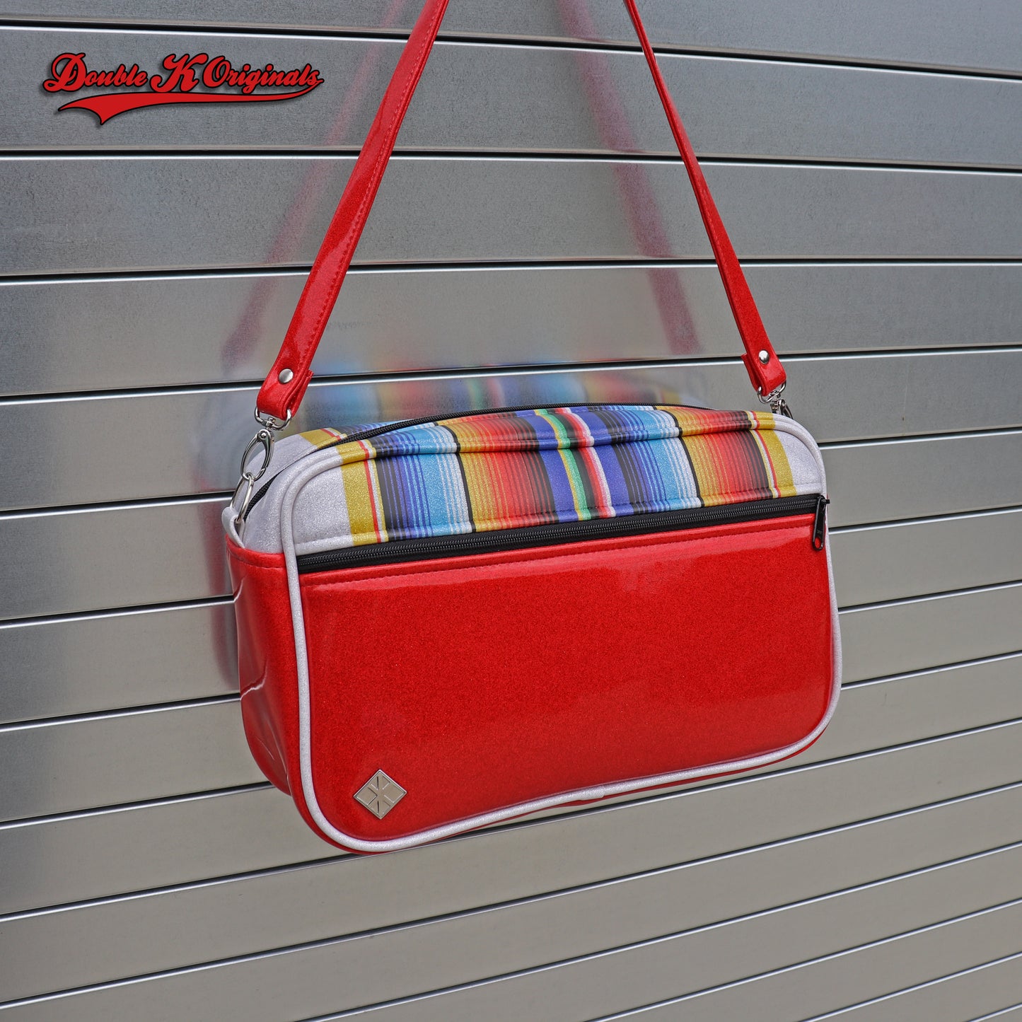 Boxer Bag with Wrap Around Serape Stripes