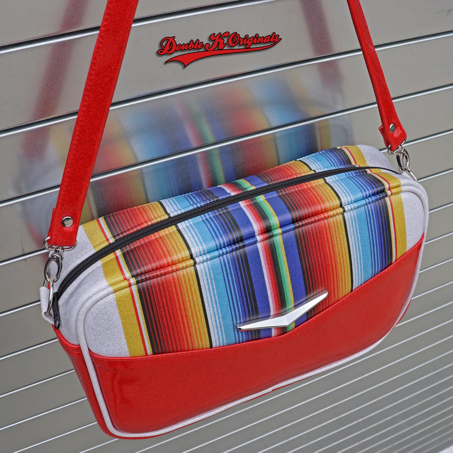 Boxer Bag with Wrap Around Serape Stripes