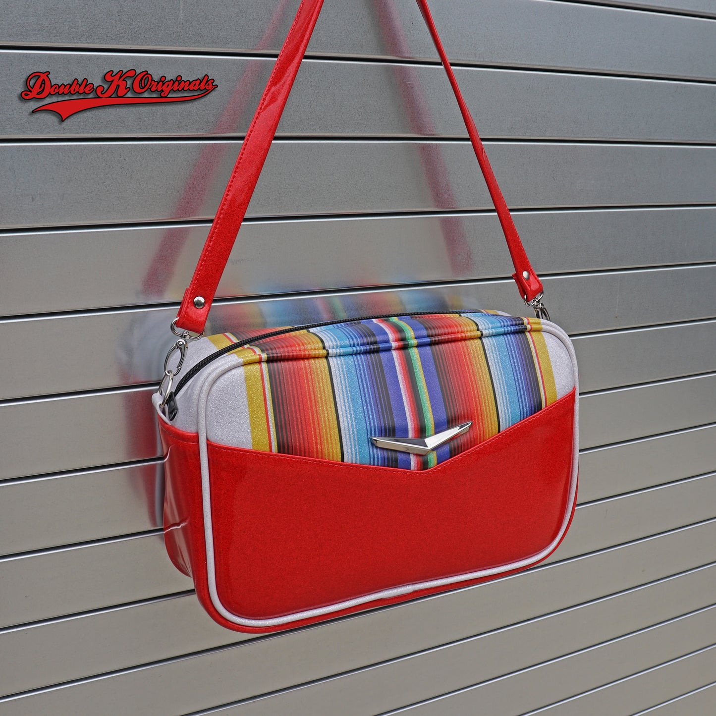 Boxer Bag with Wrap Around Serape Stripes