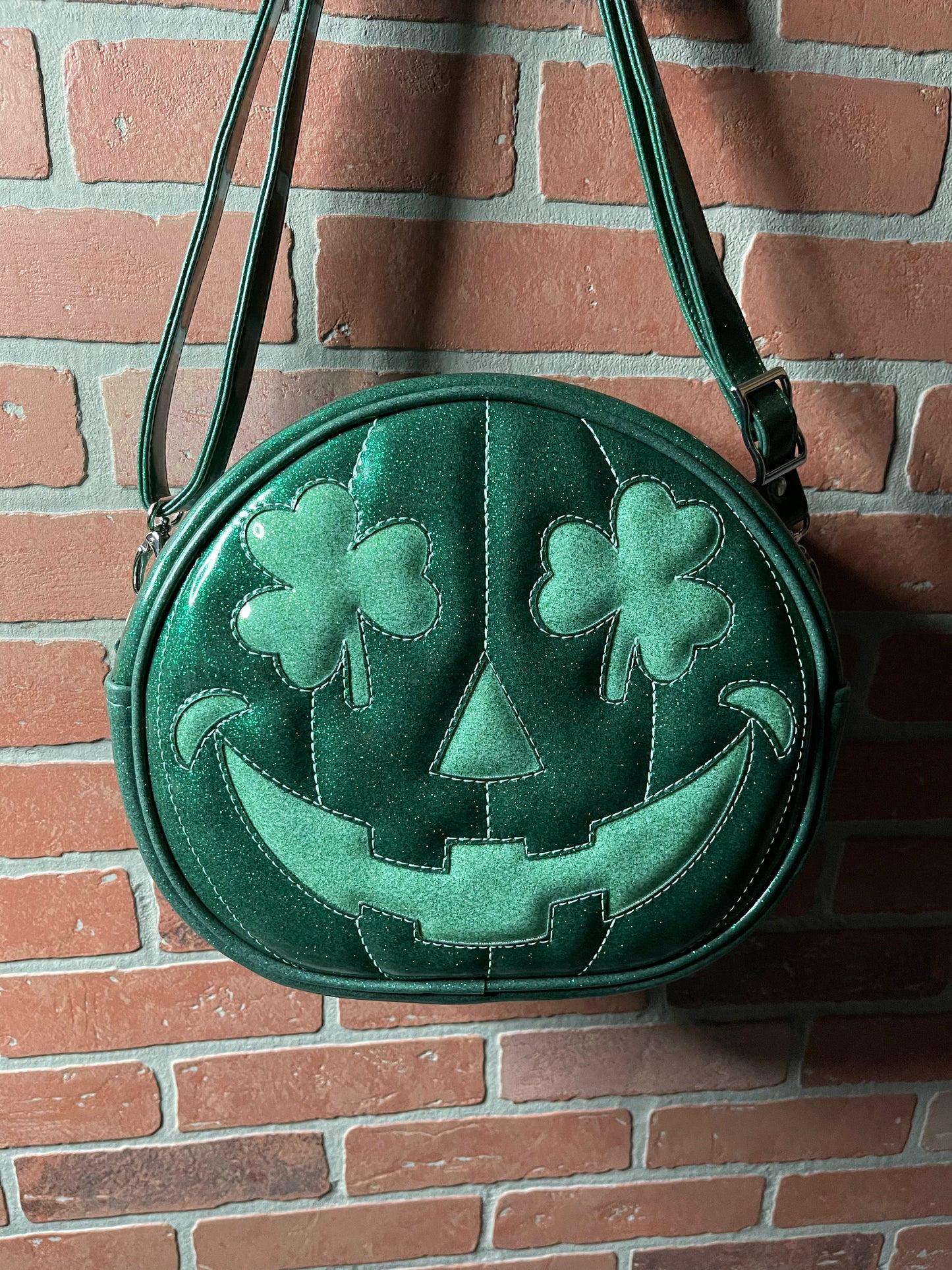 Emerald Green and Mint Green Shamrock Patty O'Lantern Cruiser Bag