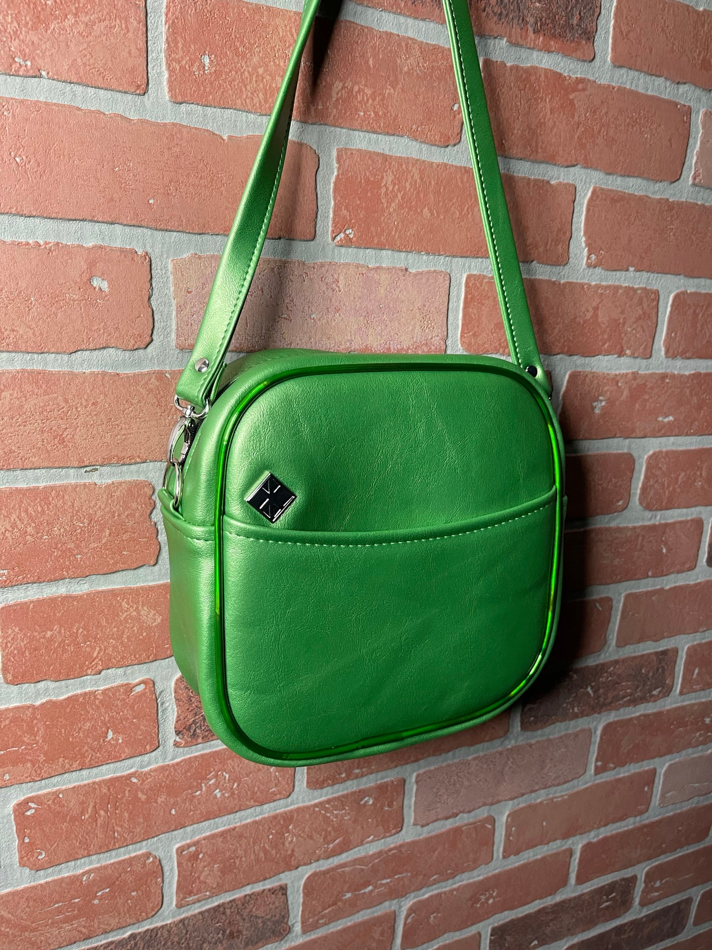 Lime Pearl and Green Holo Shamrock Patty O'Lantern Mini Square Bag *NOT AVAILABLE UNTIL MARCH 12, 2021 AT 7:30pm CST*