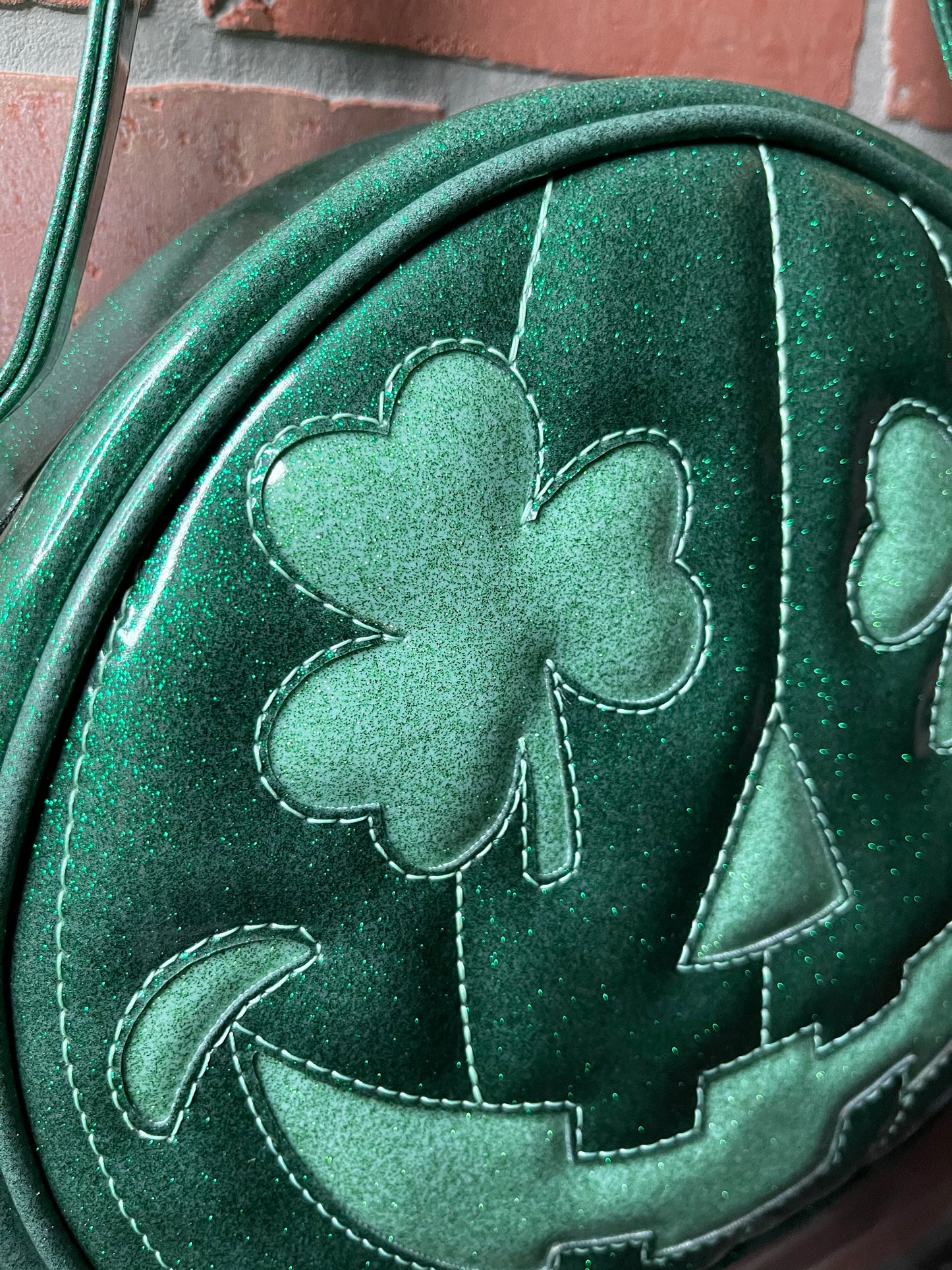 Emerald Green and Mint Green Shamrock Patty O'Lantern Cruiser Bag