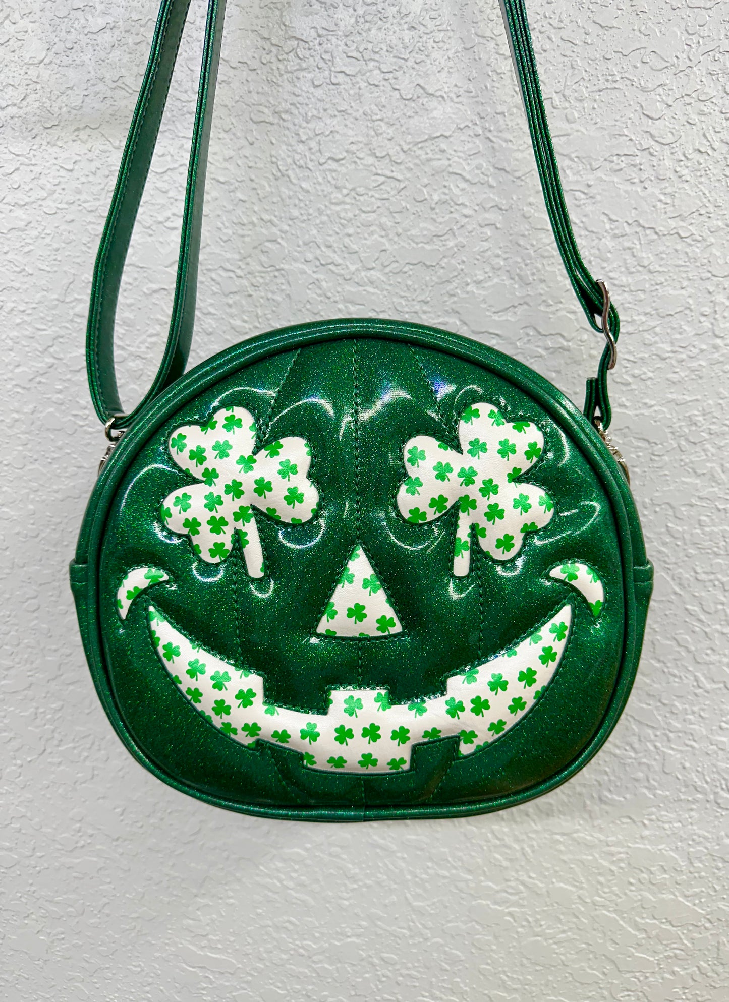Shamrock Patty O'Lantern MID Cruiser - Green Glitter and Printed Clovers
