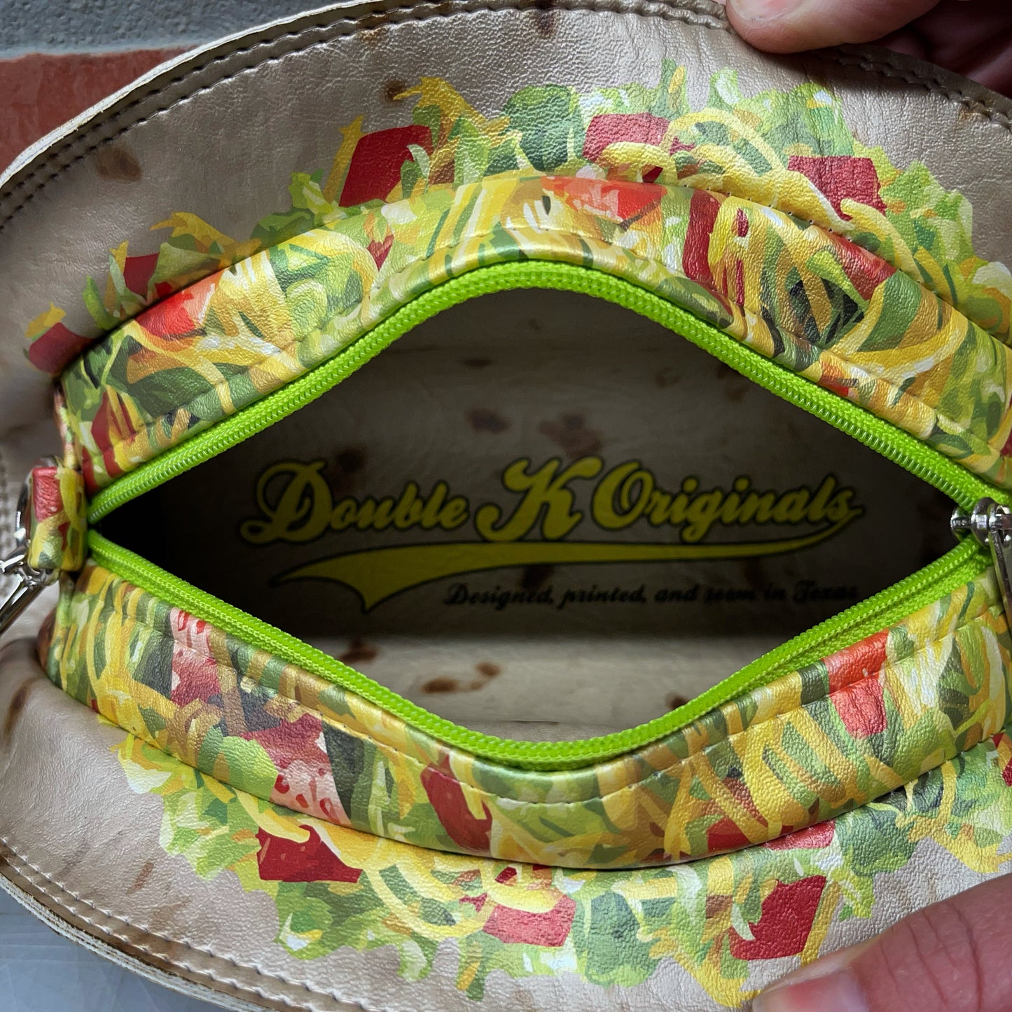 Taco Shaped Wristlet/Clutch - Pearl Taco