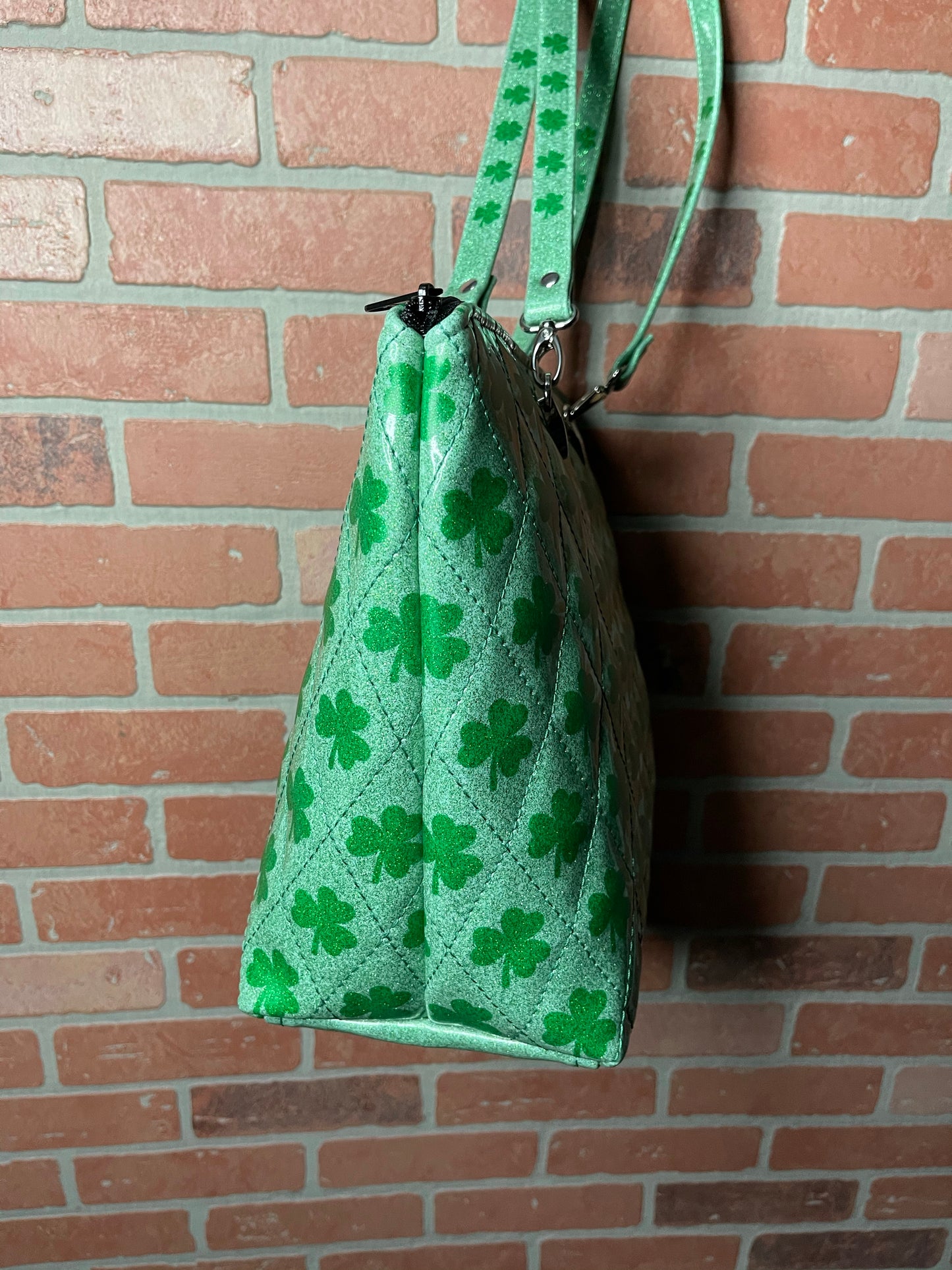 Mint Green Shamrock Tote Bag