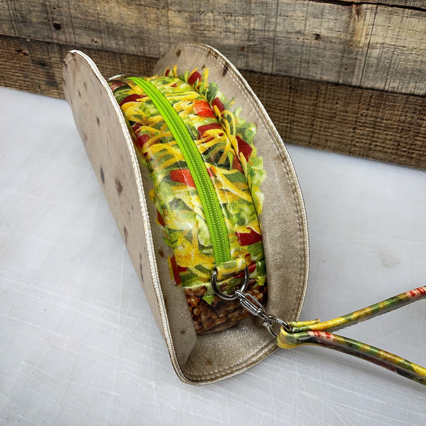 Twinkle Taco - Taco Shaped Clutch/Wristlet
