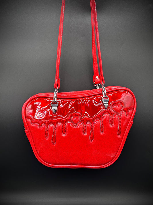 Valentine Blood Drip - Ruby Red Glitter & Red Holographic Vinyl