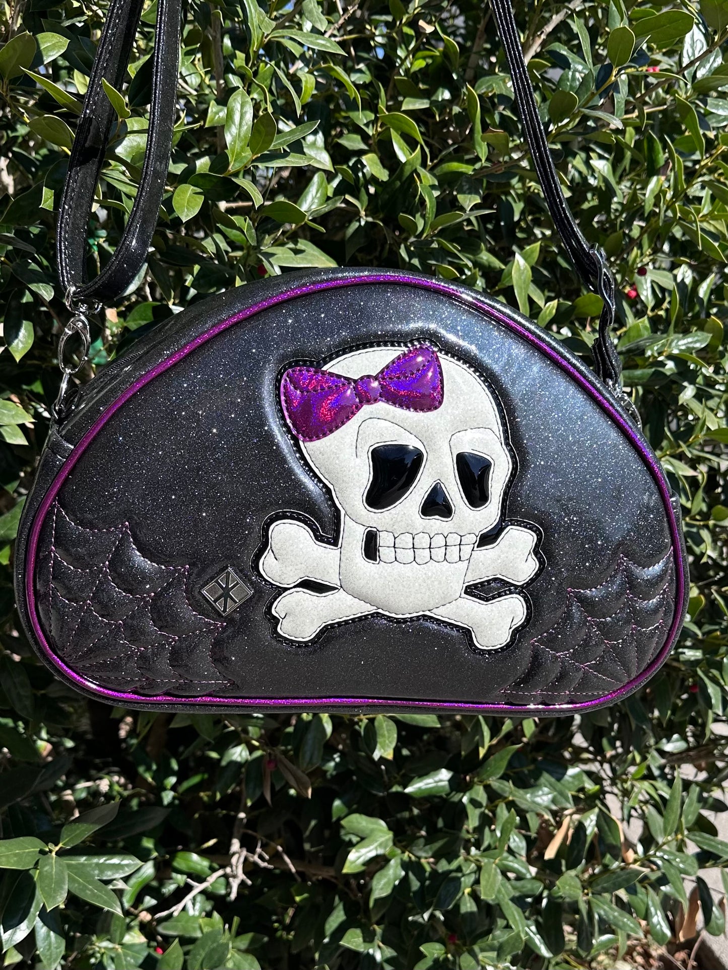 Bowler - Bow Skull & Crossbones