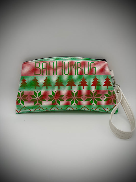 Bah Humbug Angled Wristlet - White Pearl