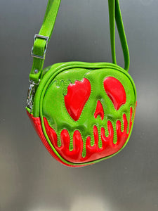 Poison Apple Bag - Lime Glitter and Ruby Red Glitter