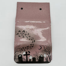 TALLER Graveyard Wallet - WITH GHOSTS - Pale Pink Glitter