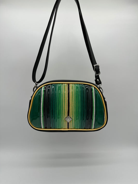 MINI Moxie - Green & Yellow Serape with Black Heidi Vinyl