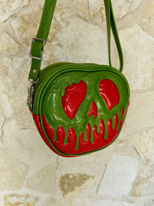 Poison Apple Bag - Lime Glitter and Ruby Red Glitter