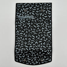 TALLER Doublewide Wallet - Medium Print Bats on Black Symphony Vinyl