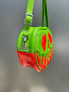 Poison Apple Bag - Lime Glitter and Ruby Red Glitter