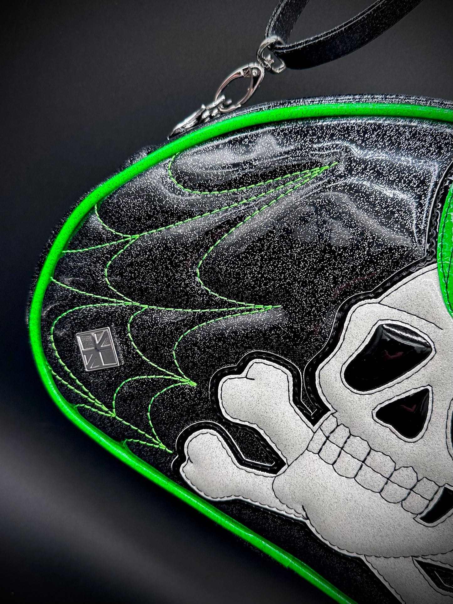 Bowler - Pompadour Skull & Crossbones