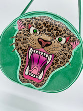 Cleopard - Mint Glitter Vinyl with Printed Leopard *IN-STOCK