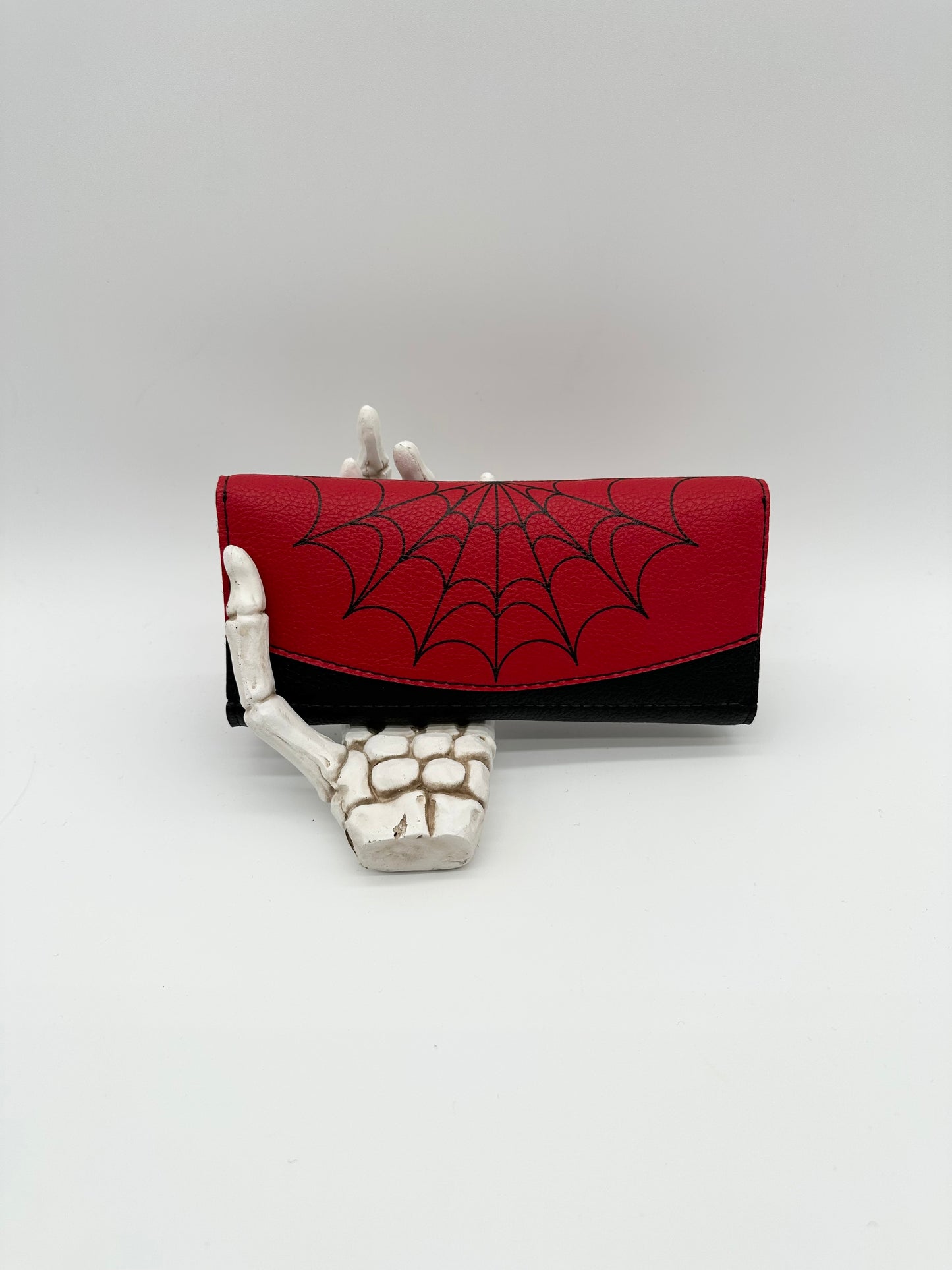 Web Doublewide Wallet - 2 Tone, Symphony Red and Symphony Black