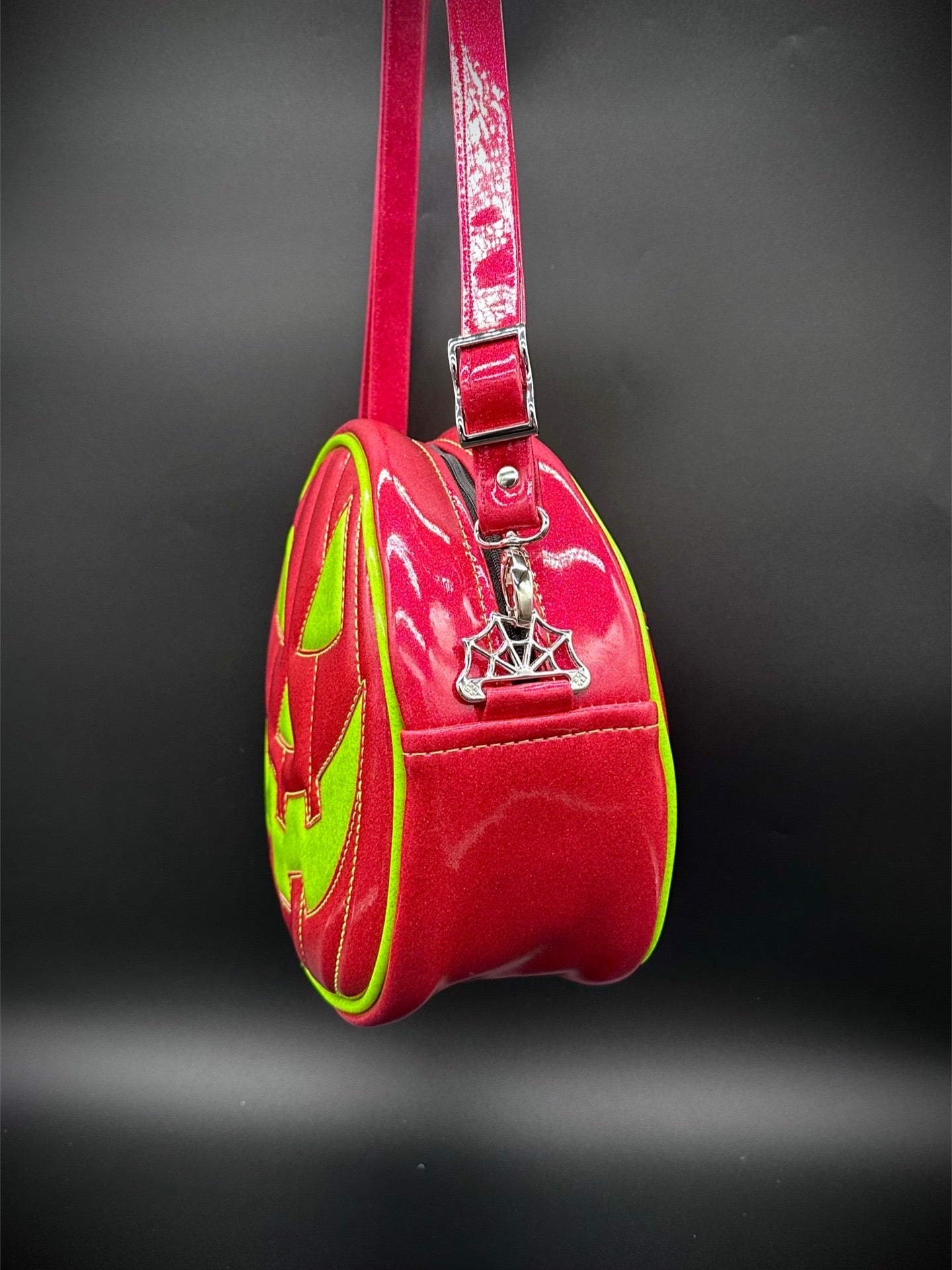 Cruiser - Mean Face - Hot Pink Glitter & Neon Lime Glitter