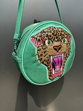 Cleopard - Mint Glitter Vinyl with Printed Leopard *IN-STOCK