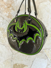 Bat Cruiser - Obsidian Glitter & Lime Glitter with Black Chrome Bat