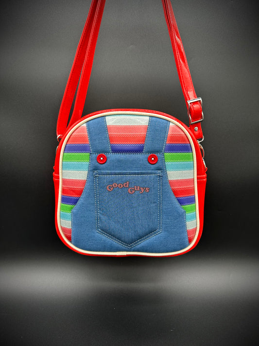 Good Guys Overalls - Mini Bopper - Ruby Red Glitter