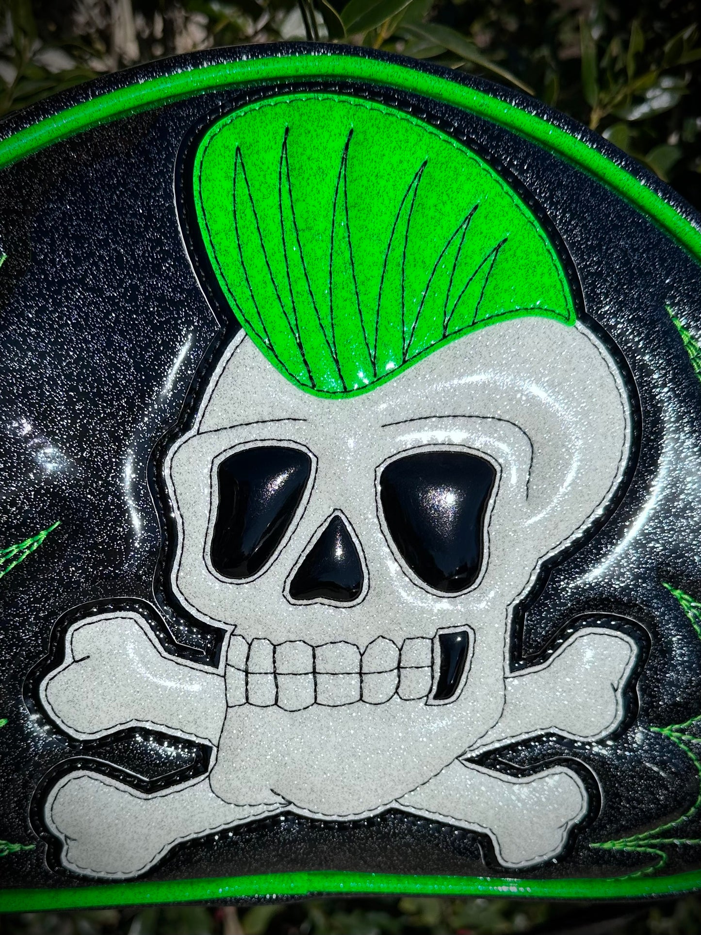 Bowler - Pompadour Skull & Crossbones