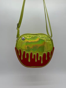 Poison Apple Bag - Allante Red and Lime Fine Glitter Holo