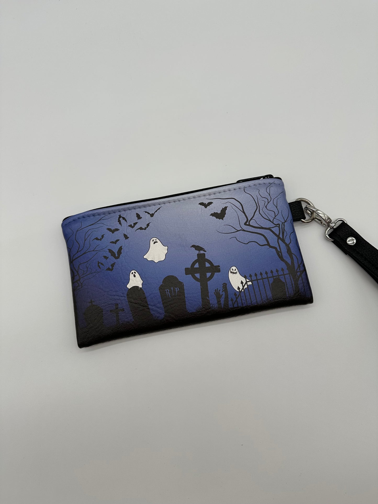 Graveyard Wristlet - Royal Blue on White Pearl