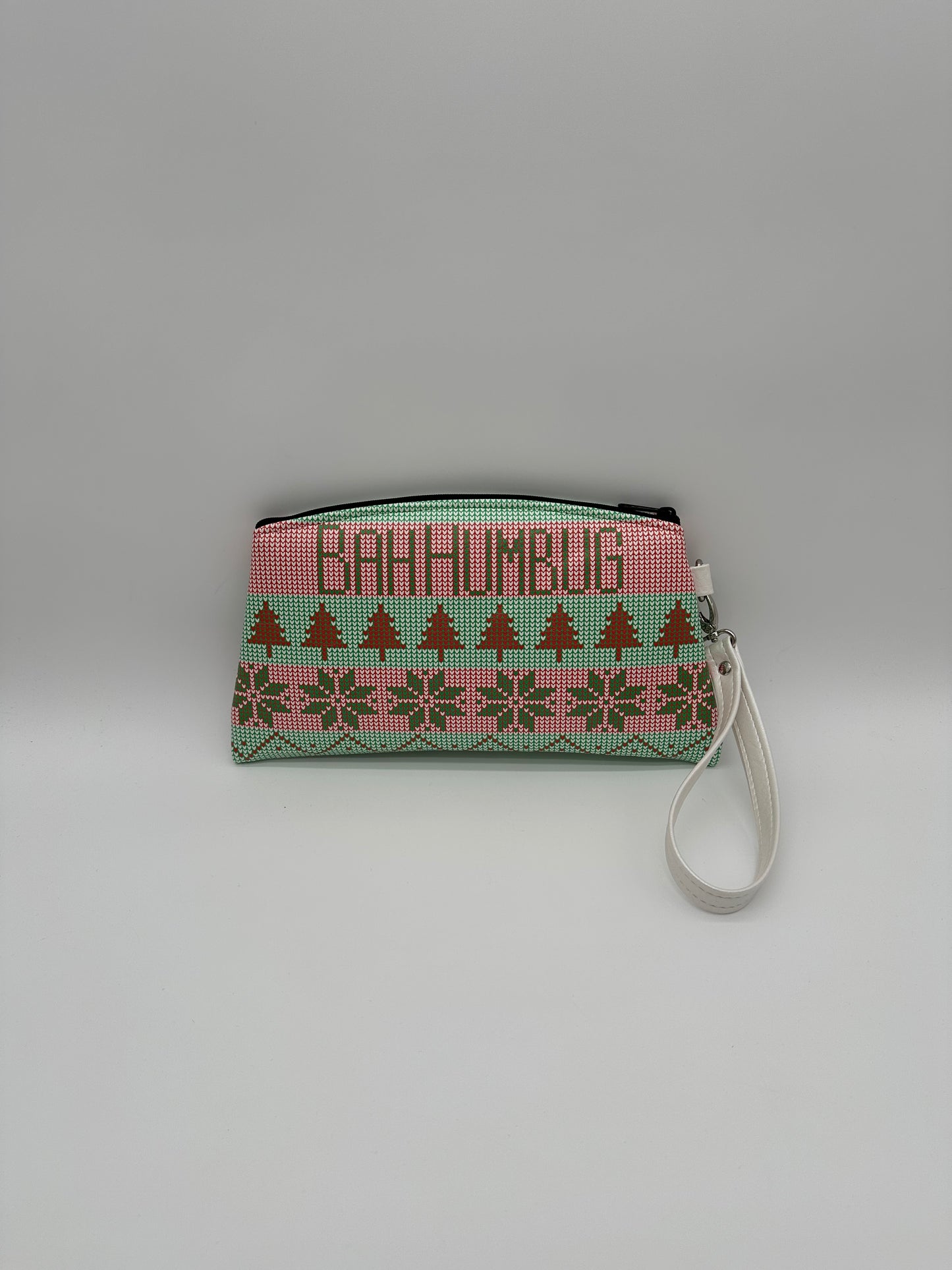 Bah Humbug Angled Wristlet - White Pearl