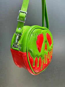 Poison Apple Bag - Lime Glitter and Ruby Red Glitter