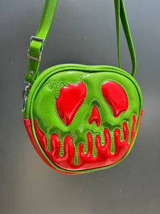 Poison Apple Bag - Lime Glitter and Ruby Red Glitter