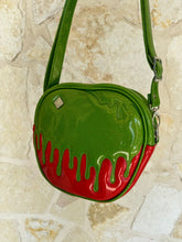 Poison Apple Bag - Lime Glitter and Ruby Red Glitter