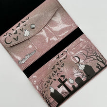 TALLER Graveyard Wallet - WITH GHOSTS - Pale Pink Glitter