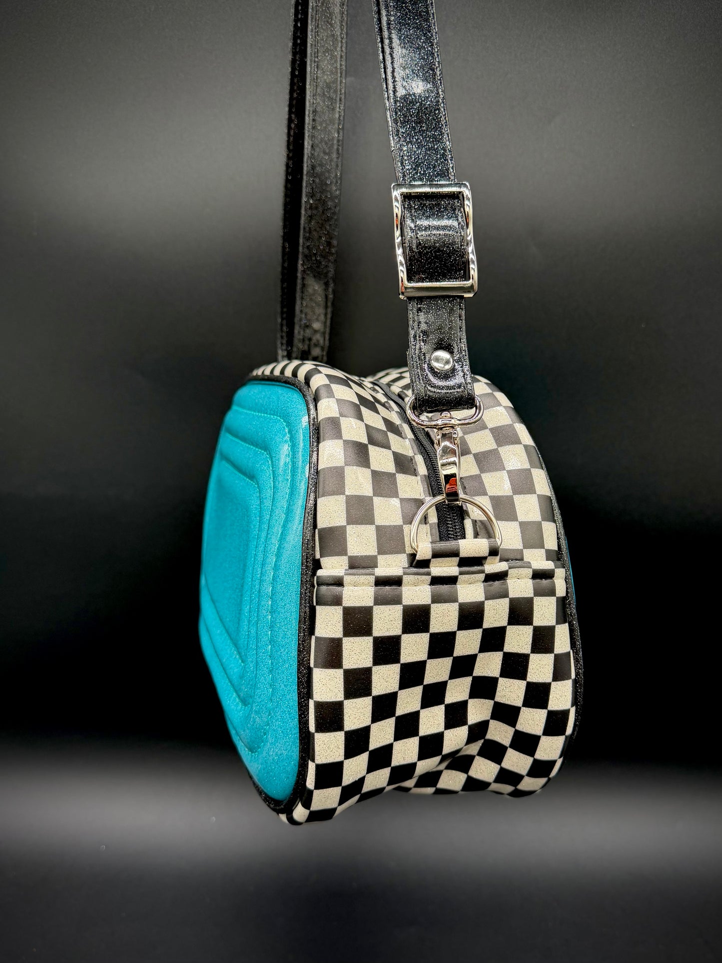 Mini Moxie - Sky Glitter & UV Printed Checkers