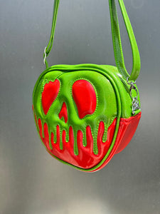 Poison Apple Bag - Lime Glitter and Ruby Red Glitter