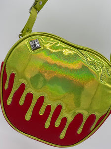 Poison Apple Bag - Allante Red and Lime Fine Glitter Holo