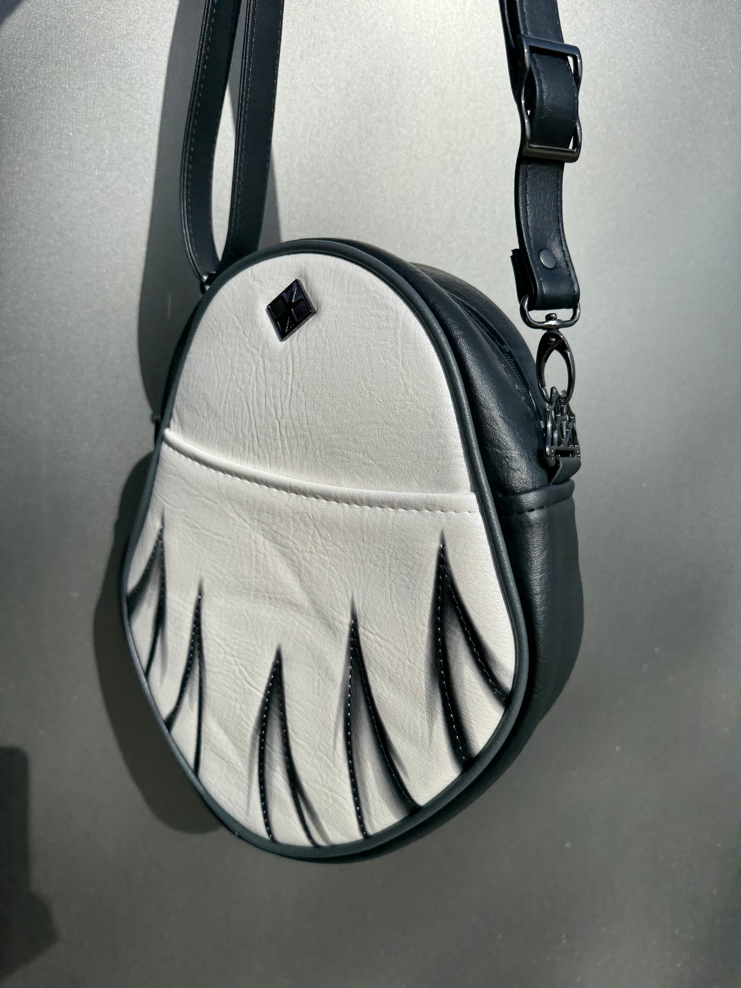 Shaded Boo Bag - Pearl White with Heidi Black and Heidi Grey